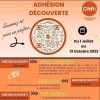 Adhésion découverte du 1er Juillet au 31 Octobre