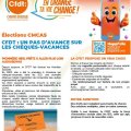 Election CMCAS : Un pas d'avance sur les chèques vacances