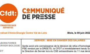 SERVIER : Mise en danger des salariés