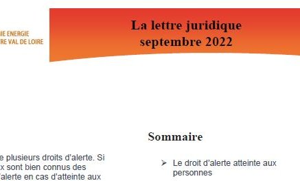La lettre juridique de novembre