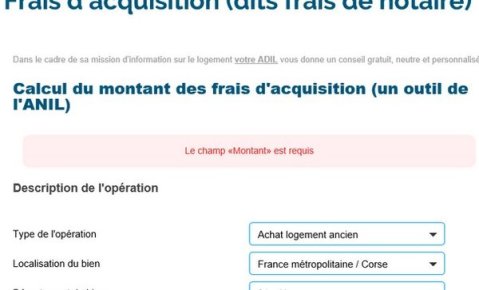 Calculez vos frais de notaire