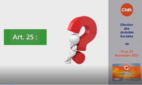 CCAS - CMCAS : l'article 25