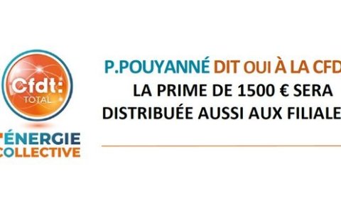 Prime "Macron" : l'action de la CFDT porte ses fruits chez&nbsp;(…)