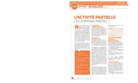 L‘activité partielle (ex chômage partiel)